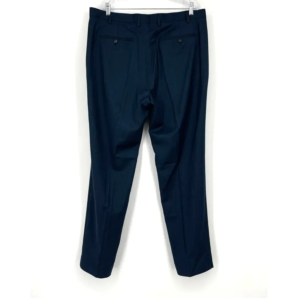 Ted Baker London‎ Debonair Plain Suit Trousers Teal Blue Men's 38L NWT